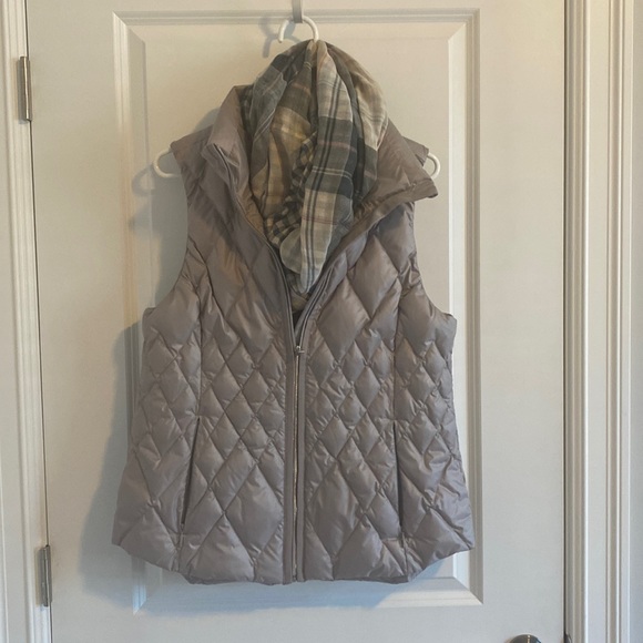 Athleta Jackets & Coats Athleta L Silver Vest With Matching